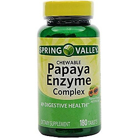 Spring Valley - Papaya Enzyme, 180 Chewable Tablets
