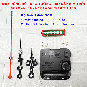 Mua Máy Đồng Hồ Kim Trôi Cao Cấp Eastar + Bộ Kim Hoa Văn và Pin Toshiba