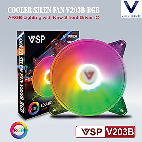 Hình ảnh Fan V203B LED RGB - HÀng chính hãng