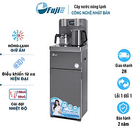 Cây nước nóng lạnh bàn trà cafe FujiE TBH1332E nhập khẩu, máy nước nóng lạnh điều khiển từ xa cài đặt nhiệt độ - Hàng chính hãng