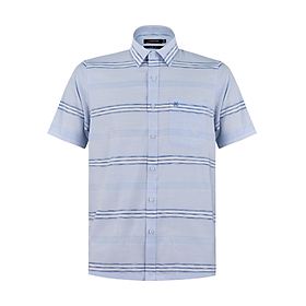 Áo sơ mi nam KHATOCO ngắn tay A1MN538T2-CNSC643-2611-N