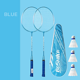 Bộ vợt cầu lông Boshika, Bộ 2 chiếc vợt cầu lông Boshika chất lượng cao tặng kèm 3 quả cầu