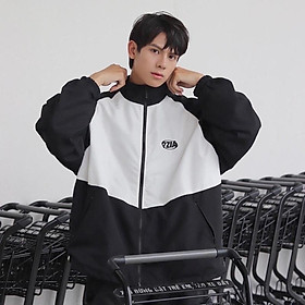 Áo Khoác Dù 2 lớp Form Rộng 7ZIA màu TRẮNG Nam Nữ Unisex Áo Jacket dây kéo Ulzzang Jaystoree