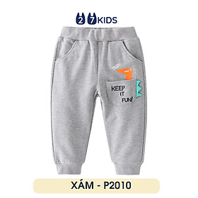 Quần thun bé trai 27KIDS WELLKIDS quần dài cho trẻ họa tiết khủng long P204