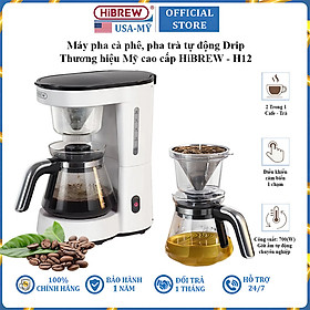 Mua Máy pha cà phê  pha trà tự động Drip thương hiệu HiBREW H12 - Dung tích 750ml - Công suất 700W - Hàng chính hãng
