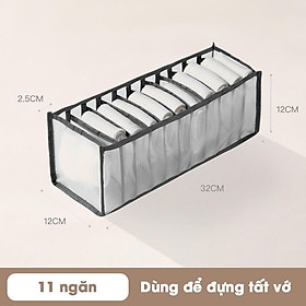 Mua Hộp Vải Lưới Đựng Đồ Lót  Tất Vớ Nhiều Ngăn - Khay Xếp Chia Ô Đựng Đồ Để Tủ Quần Áo