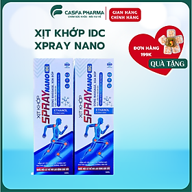 Xịt khớp SPRAY NANO IDC dùng xoa bóp giảm nhanh các triệu chứng đau mỏi vay gáy, xương khớp, bong gân hộp 50ml