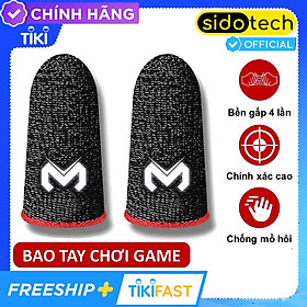 Bao Tay Chơi Game Cảm Ứng Chống Mồ Hôi SIDOTECH Siêu Mỏng Vải Sợi Carbon Siêu Bền Chống Giãn Xù, Cảm Ứng Nhạy Thuộc Dòng Găng Tay Chơi Game Bao Ngón Tay Cho PUBG Tốc Chiến Freefire Liên Quân mobile - Hàng Chính Hãng