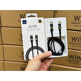Mua Cáp WIWU ELITE Wi-C010 100W C-C cho điện thoại  ipad tích hợp chip thông minh  sạc an toàn - Hàng chính hãng