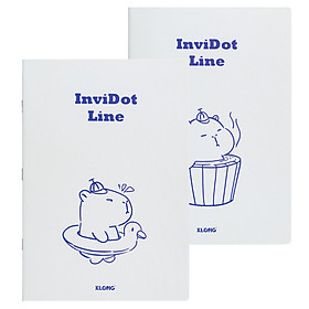 Vở kẻ ngang ghim InviDot Line Capybara B5 200 trang 70/76; MS: 858