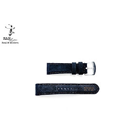 Dây đồng hồ da bò thật size 22mm handmade bền chắc RAM Leather - tặng khóa chốt và cây thay dây