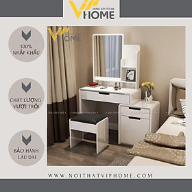 Mua Bàn trang điểm  bàn phấn kèm gương tích hợp đèn LED kèm nút cảm ứng thông minh và ngăn kéo để đồ tện lợi BTD-8017