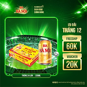 Bia Hà Nội phiên bản Tết 2026 - Thùng 24 lon 330ml
