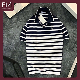 Áo Polo nam cổ bẻ ngắn tay, chất liệu cao cấp, thoáng mát, bền màu, thiết kế trẻ trung – FORMEN SHOP – FMPS099 - ĐEN - L