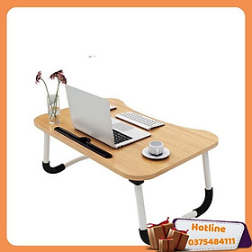 Mua Bàn Gỗ Xếp Có Ngăn Để Ipad Tiện Lợi - Hàng Loại 1