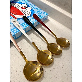 Mua Set 4 Thìa Muỗng Doraemon Inox 304 mạ vàng Cho Bé
