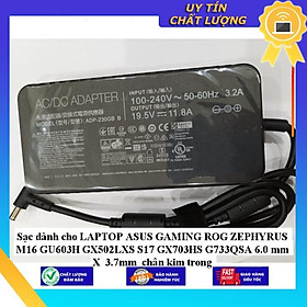 Sạc dùng cho LAPTOP ASUS GAMING ROG ZEPHYRUS M16 GU603H GX502LXS S17 GX703HS G733QSA 6.0 mm X 3.7mm chân kim trong - Hàng Nhập Khẩu New Seal