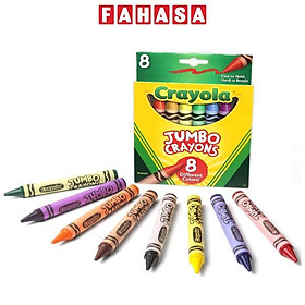 Hộp 8 Bút Sáp Màu Crayon Dạng Thỏi Lớn - Crayola 520389