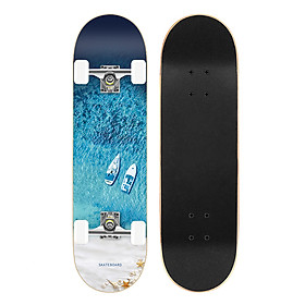 Ván trượt thể thao skateboard 80cm cao cấp đạt chuẩn thi đấu, 8 lớp gỗ phong ép mặt nhám, siêu bền, siêu chịu lực.