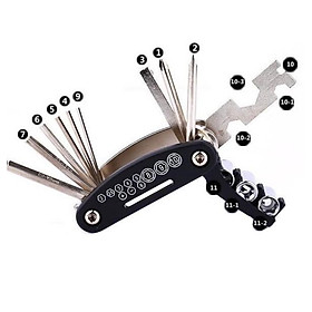 Bộ dụng cụ sửa chữa xe đạp đa năng gọn nhẹ du lịch 206346