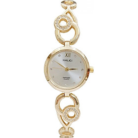 Đồng Hồ Nữ Halei Dáng Lắc  Mặt Tròn Tặng pin Nhật sẵn trong đồng hồ  Móc Khóa gỗ Đồng hồ 888 y hình  Hộp Chính Hãng