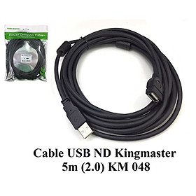 CÁP USB ND Kingmaster  3m ( 2.0) KM 047, 5M KM048,10M KM049 ,CÁP NỐI DÀI USB,CÁP USB 2.0-HÀNG CHÍNH HÃNG - 5M