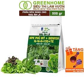 Phân Bón NPK Greenhome, Chuyên Rau Ăn Lá, Củ, Cây Ăn Trái, Hoa, Dinh Dưỡng Cân Đối, Chắc Rễ, Khoẻ Cây, Bông To, Sai Quả