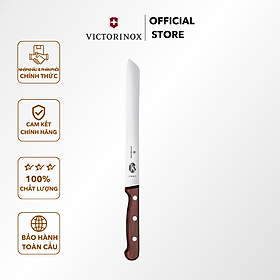 Mua Dao cắt bánh mì cán gỗ VICTORINOX - THỤY SĨ :Dao cắt bánh mì Thụy Sĩ có cạnh lượn sóng Lý tưởng cho lớp vỏ giòn cứng Tay cầm bằng gỗ chất lượng cao