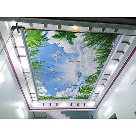 Mua Tranh dán trần mây 3D kích thước theo yêu cầu