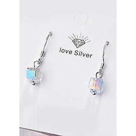 Bông tai pha lê hình học BHBT366