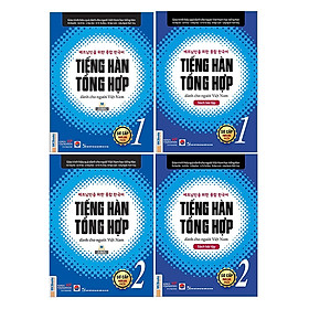 Combo Tiếng Hàn Tổng Hợp Dành Cho Người Việt Nam Sơ Cấp 4 Cuốn - bản 2 màu