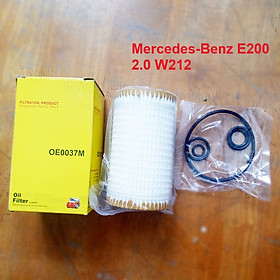 Lõi lọc nhớt Mercedes-Benz E200 2.0L W212 2009- 2021 mã phụ tùng 664 180 00 09 mã OE0037