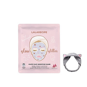 Combo 10 Mặt Nạ Thạch Dưỡng Ẩm Chống Lão Hoá Chuyên Sâu LALARECIPE Glow Face Moisture Mask 23g + Tặng Kèm 1 Băng Đô Tai Mèo