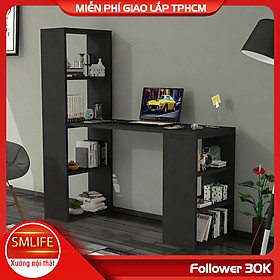 Mua Bàn làm việc  bàn học gỗ hiện đại SMLIFE Daga  | Gỗ MDF dày 17mm chống ẩm | D120xR45xC130cm