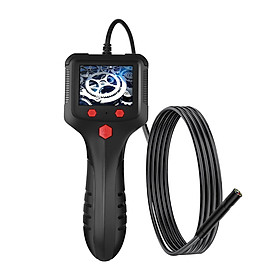 P100 Industrial Endoscope 8mm 1080P Digital Borescope IP67 Waterproof Snake Scope Camera Handheld Inspection Camera with 2.4'' IPS Screen 6 LED-Lights