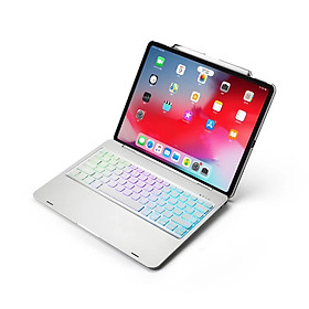 Mua Bàn phím Bluetooth F17 dành cho ipad pro 12.9 (2018) NEW có đèn nền 7 màu Ốp Lưng Máy Tính Bảng Bao Da Thông Minh