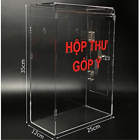Hòm thư góp ý mica Enter H16 25x12x35cm 3mm