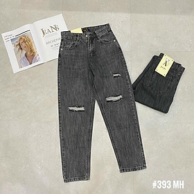 Quần baggy jeans khói rách. Size S M L