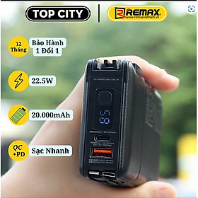 Mua Củ sạc kiêm sạc dự phòng đa năng 20000mah sạc nhanh 22.5W QC3.0 - Sạc Cùng Lúc 4 Thiết Bị - Remax RPP-267 Hàng chính hãng