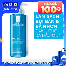 Gel rửa mặt tạo bọt làm sạch & giảm nhờn cho da dầu nhạy cảm La Roche-Posay Effaclar Purifying Foaming Gel (400ml)