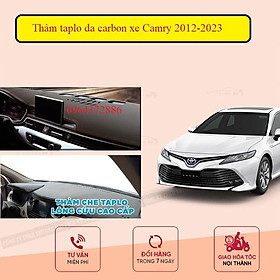 Thảm taplo da carbon xe Toyota Camry 2012 - 2023