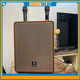 Mua Loa bluetooth xách tay POL.Z P18 kèm 2 micro karaoke công suất 120W cao cấp