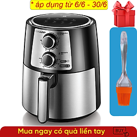Nồi Chiên Không Dầu Sharp KF-AF42MV-ST (4.2 Lít) – Hàng Chính Hãng