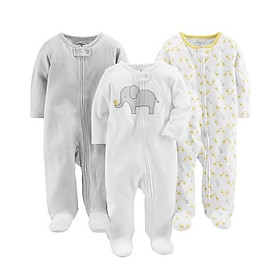 (Xả kho) Sleepsuit bộ body dài tay xuất dư cho bé SINH NON, SƠ SINH THIẾU THÁNG