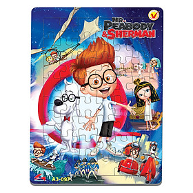 Xếp hình Tia Sáng Mr. Peabody & Sherman 48 Mảnh Ghép - Tặng kèm câu đố