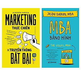Combo 2 Cuốn Sách Kinh Tế Kinh Doanh: Marketing Thực Chiến & Truyền Thông Bất Bại 1980 + MBA Bằng Hình - The Visual MBA