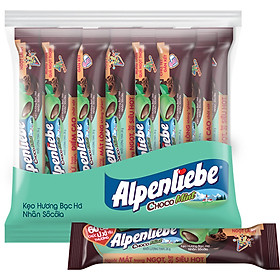 Kẹo Alpenliebe Hương Bạc Hà Nhân Sôcôla (Gói 16 Thỏi)