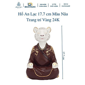 Mua Tượng Hổ An Lạc Minh Long 17.7 cm Trang trí Vàng 24K Nhiều Màu dùng trang trí nhà cửa  nội thất  tặng quà tết