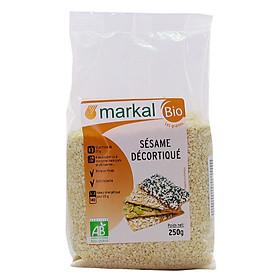 Hạt mè Hữu Cơ tách vỏ (mè vàng) MARKAL 250g