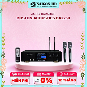 Hình ảnh Amply karaoke kỹ thuật số BOSTON ACOUSTICS BA2250 tích hợp micro không dây - Hàng chính hãng, giá tốt